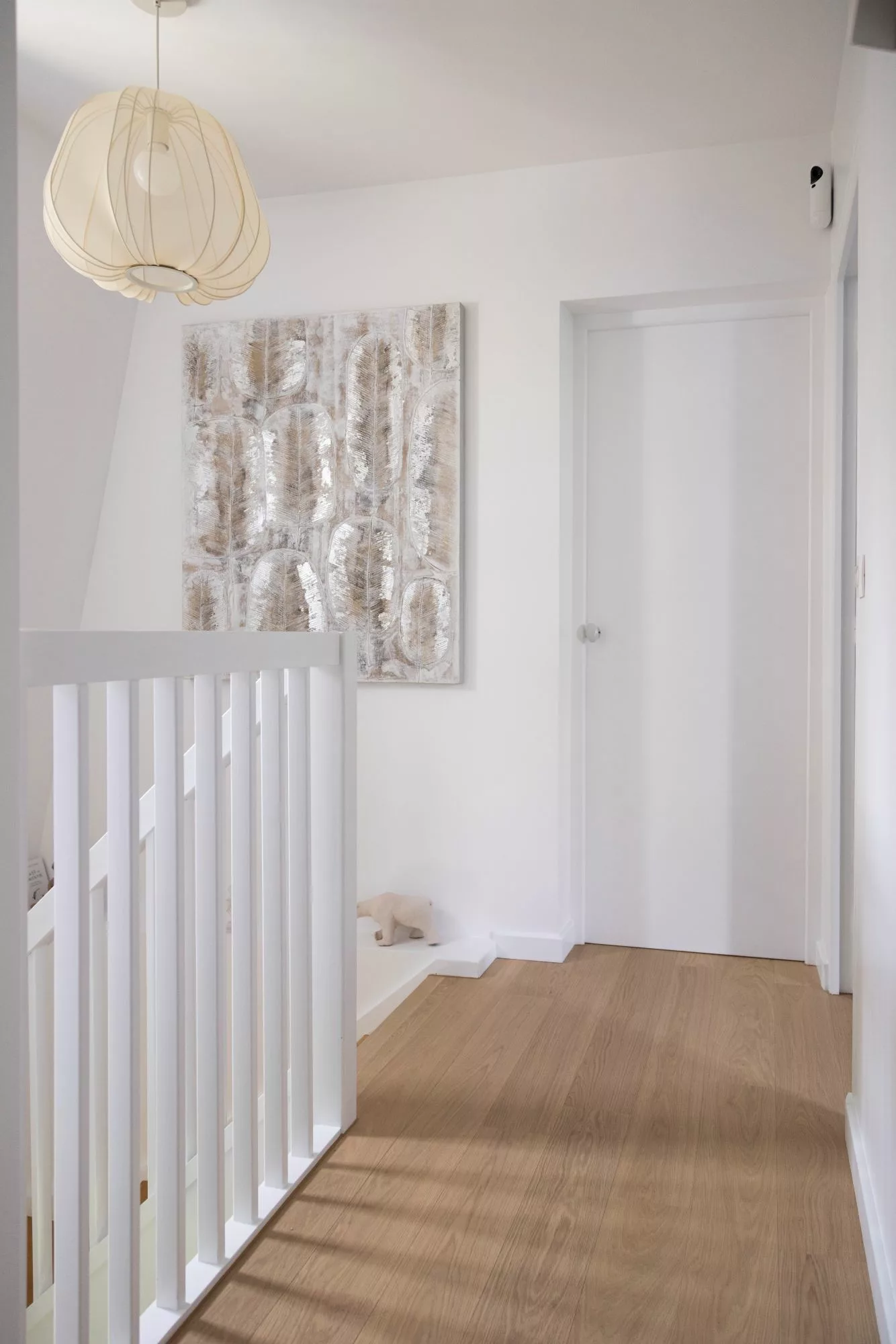 Garde corps escalier blanc