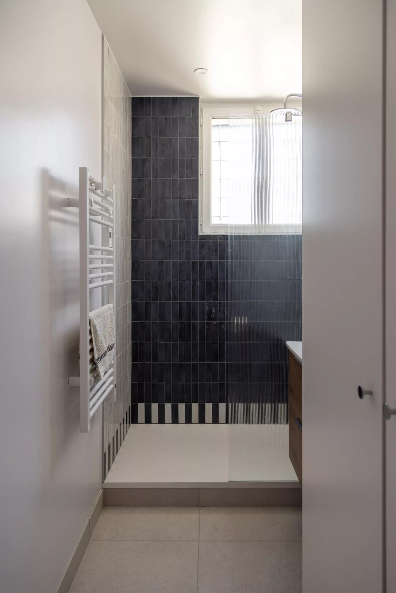 douche italienne rayures
