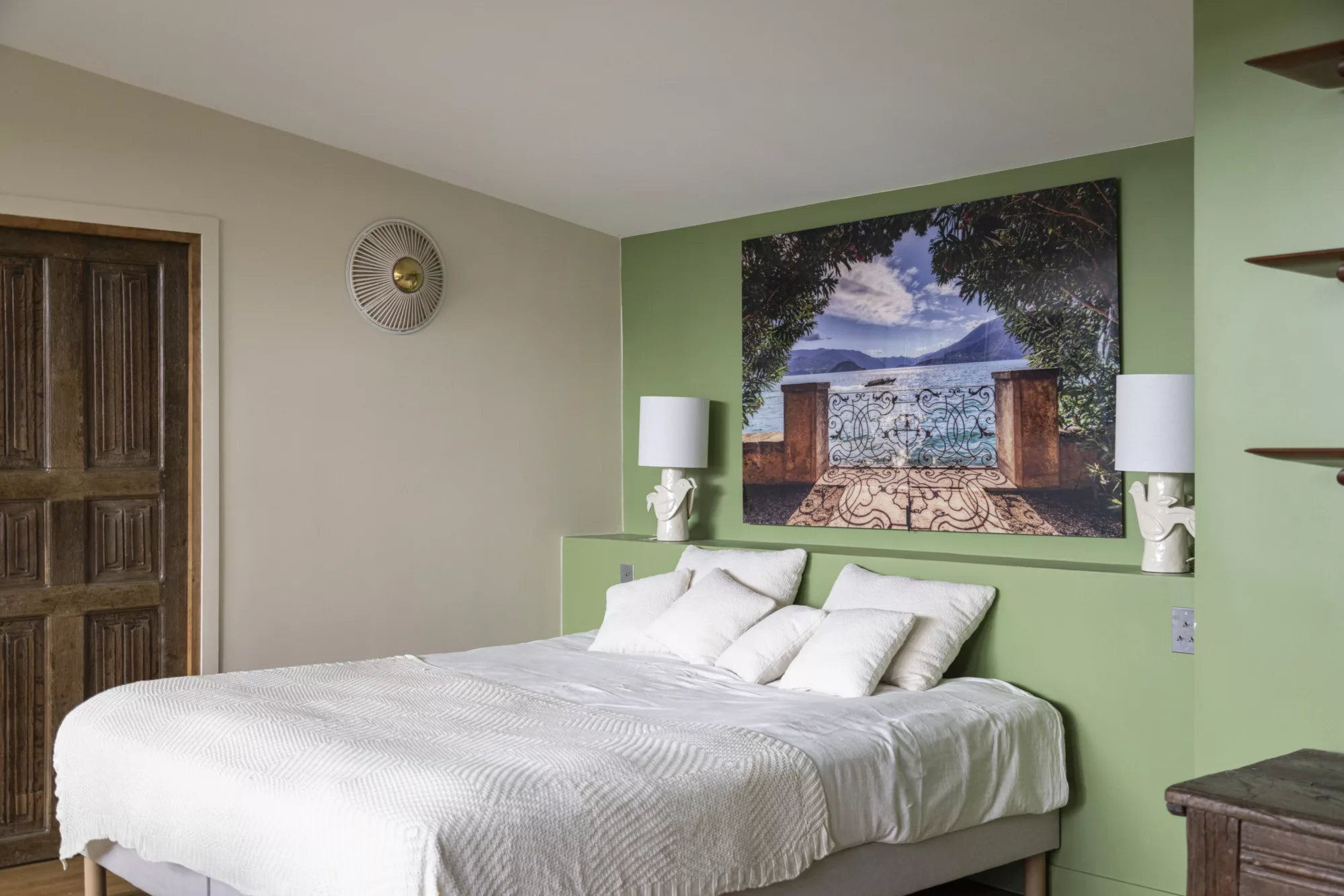 Chambre vert tropicale