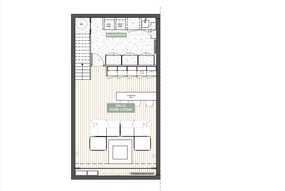 Plan appartement boulogne sous sol