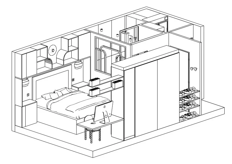 VUE 3D SUITE PARENTALE S